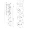 FLUCHTLEITERN AUS STAHL PAKET 3-4 M