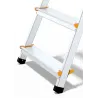 Échelle PRO en aluminium avec plateforme, 4 marches, 150 kg