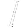 Drabina przegubowa uniwersalna z aluminium wielofunkcyjna 4x3 + PODEST