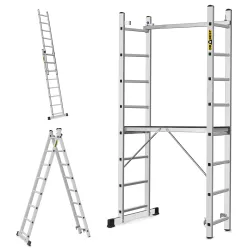 Rusztowanie aluminiowe drabinowe HOME 2x8