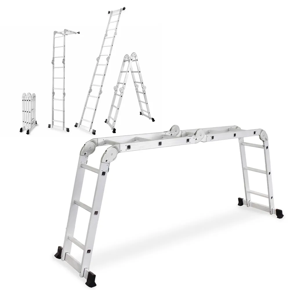 Drabina przegubowa uniwersalna z aluminium wielofunkcyjna 4x3