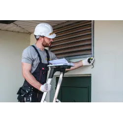 Drabina PRO aluminiowa z półką 4 stopnie 150 kg