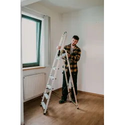 Drabina HOME aluminiowa 6 stopni 125 kg