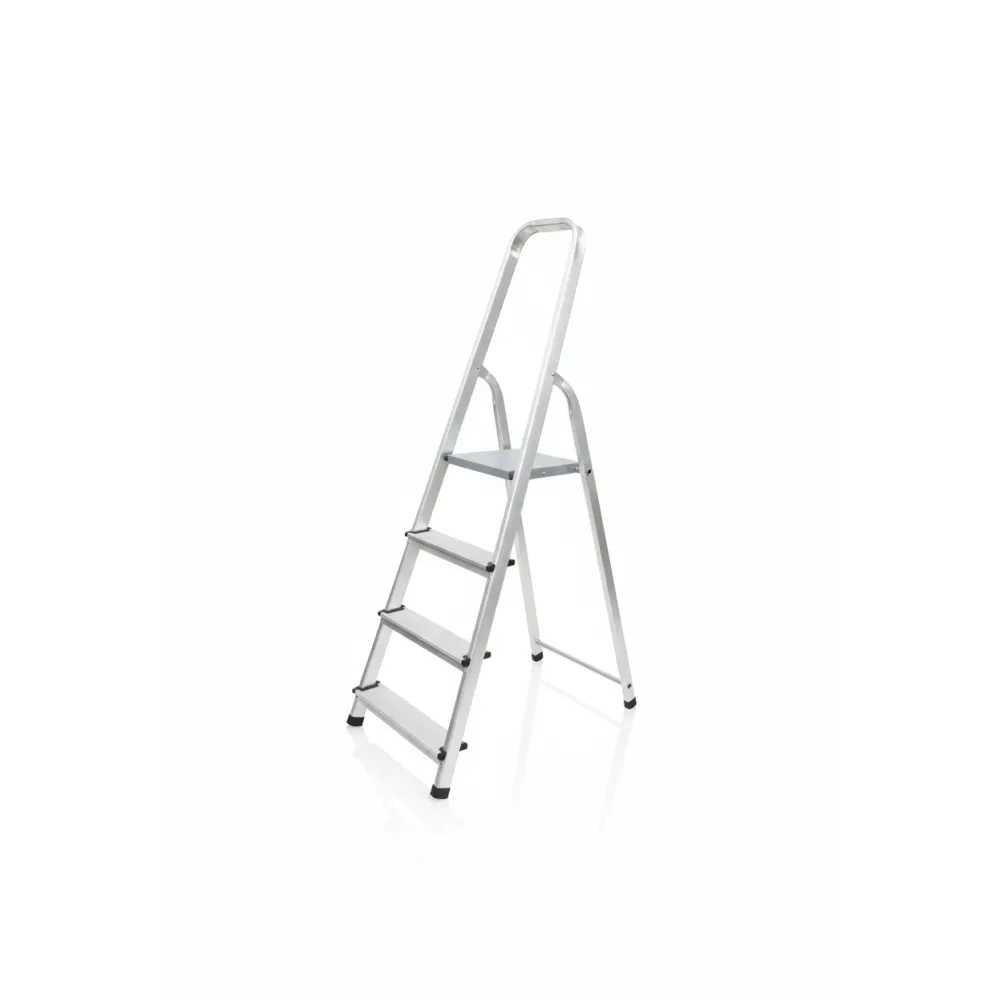 Drabina 4 stopniowa aluminiowa - drabina czterostopniowa domowa 125 kg Drabina 4 stopniowa aluminiowa - drabina czterostopniowa domowa 125 kg