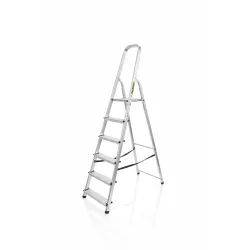 Drabina domowa aluminiowa 6 stopni 125 kg HOME - egzemplarz OUTLETOWY