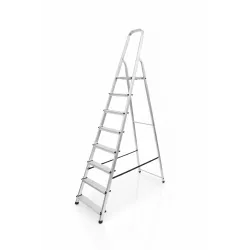 Drabina domowa aluminiowa 8 stopni 125 kg HOME - egzemplarz OUTLETOWY