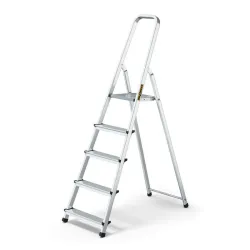 Drabina domowa aluminiowa 5 stopni 125 kg HOME - egzemplarz OUTLETOWY