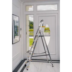 Drabina HOME aluminiowa 6 stopni 125 kg