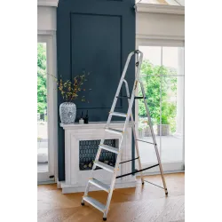 Drabina 7 stopni domowa aluminiowa - 125 kg