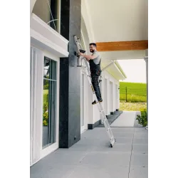 Drabina PRO aluminiowa przystawna 12 szczebli 150 kg