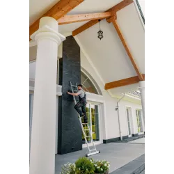 Drabina PRO aluminiowa przystawna 12 szczebli 150 kg