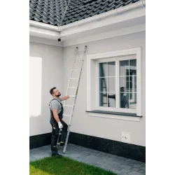 Drabina PRO aluminiowa przystawna 11 szczebli 150 kg