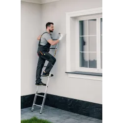 Drabina PRO aluminiowa przystawna 8 szczebli 150 kg
