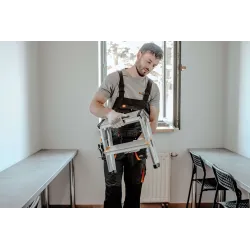 Drabina PRO aluminiowa dwustronna 2 stopnie 150 kg