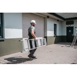 Drabina PRO aluminiowa dwustronna 6 stopni 150 kg