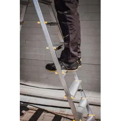 Drabina PRO aluminiowa dwustronna 8 stopni 150 kg