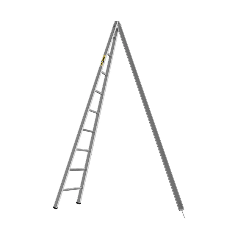 Nine-rung aluminum tripod garden ladder 150 kg