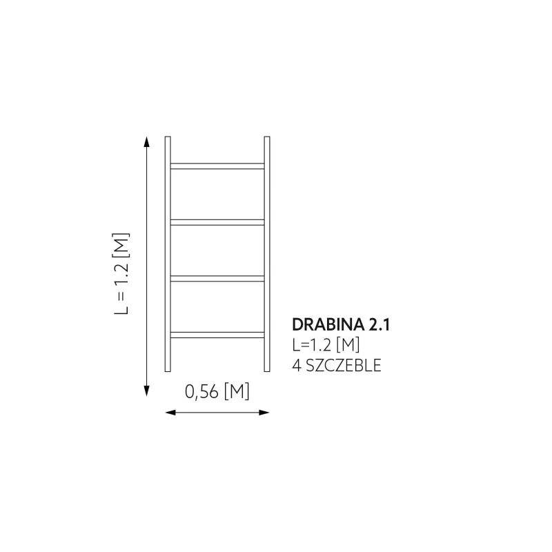 EVACUATION LADDER MODULE 2.1 - 4 RUNGS