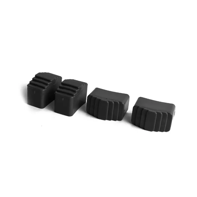 Non-slip feet for single-sided household ladders – black