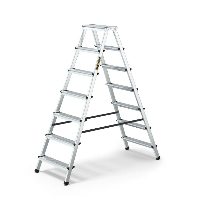 Seven-step aluminum double-sided household ladder 125 kg