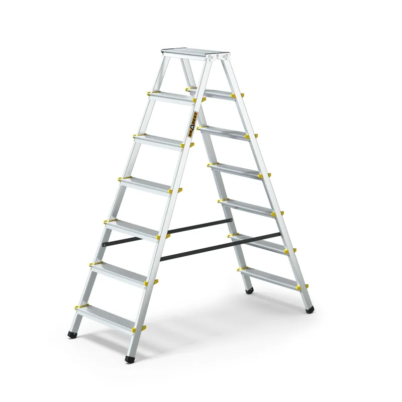 Seven-step aluminum double-sided household ladder 150 kg