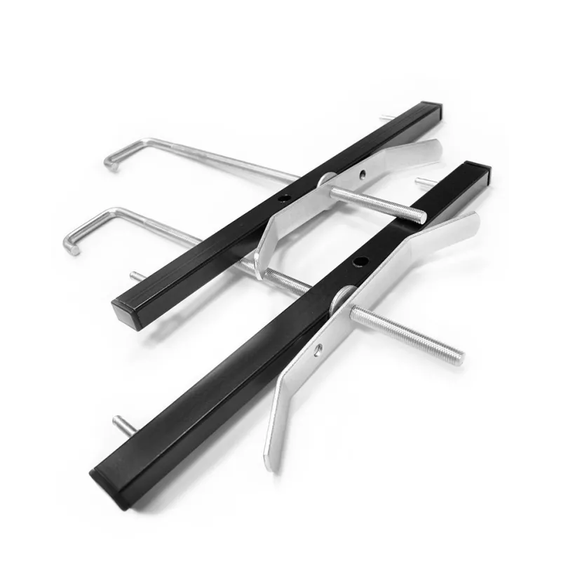 Car roof rack ladder clamps