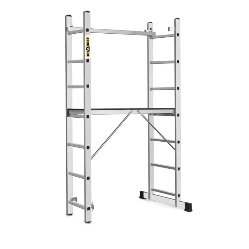 Aluminum ECO 2x7 ladder scaffolding (platform)