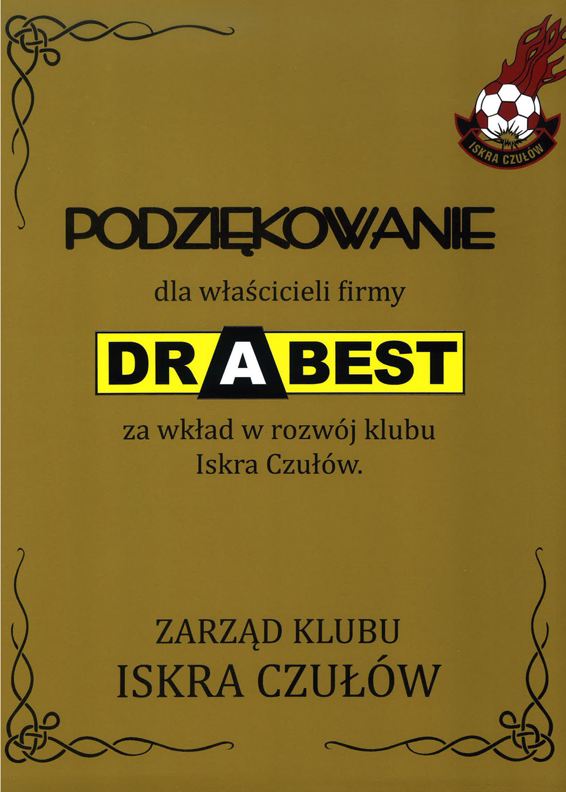 Drabest podziękowanie Iskra Czułów